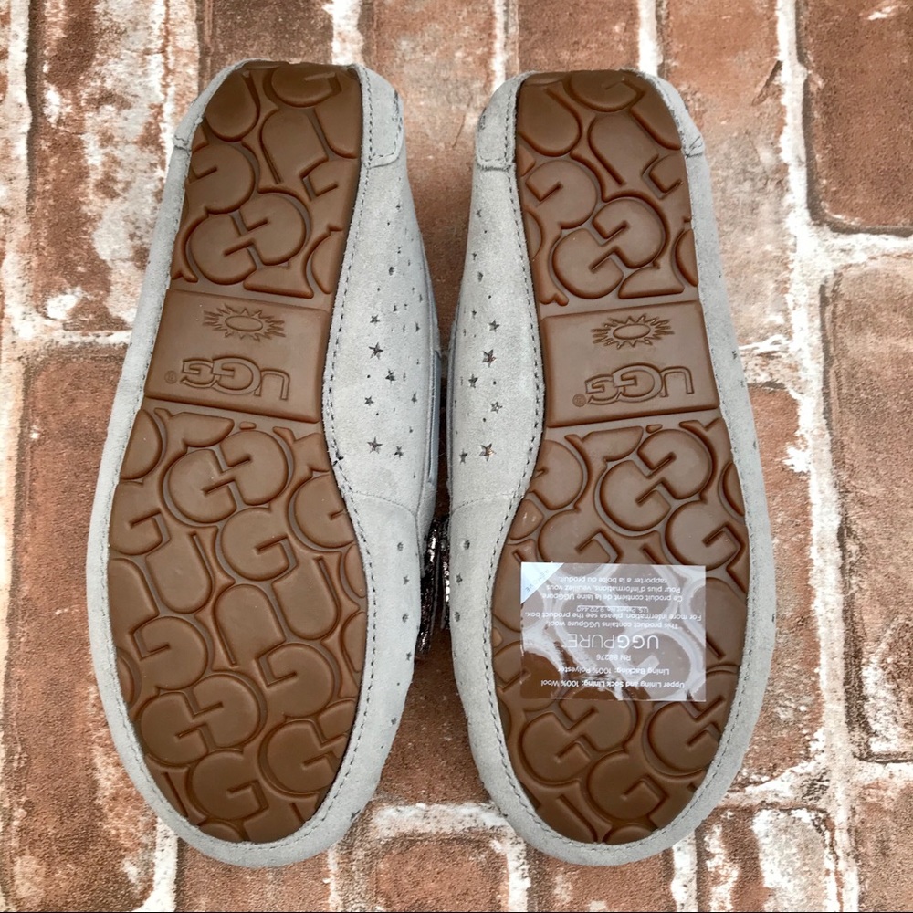 UGG Dakota Stargirl Grey Moccasins Slippers - Picture 8 of 8